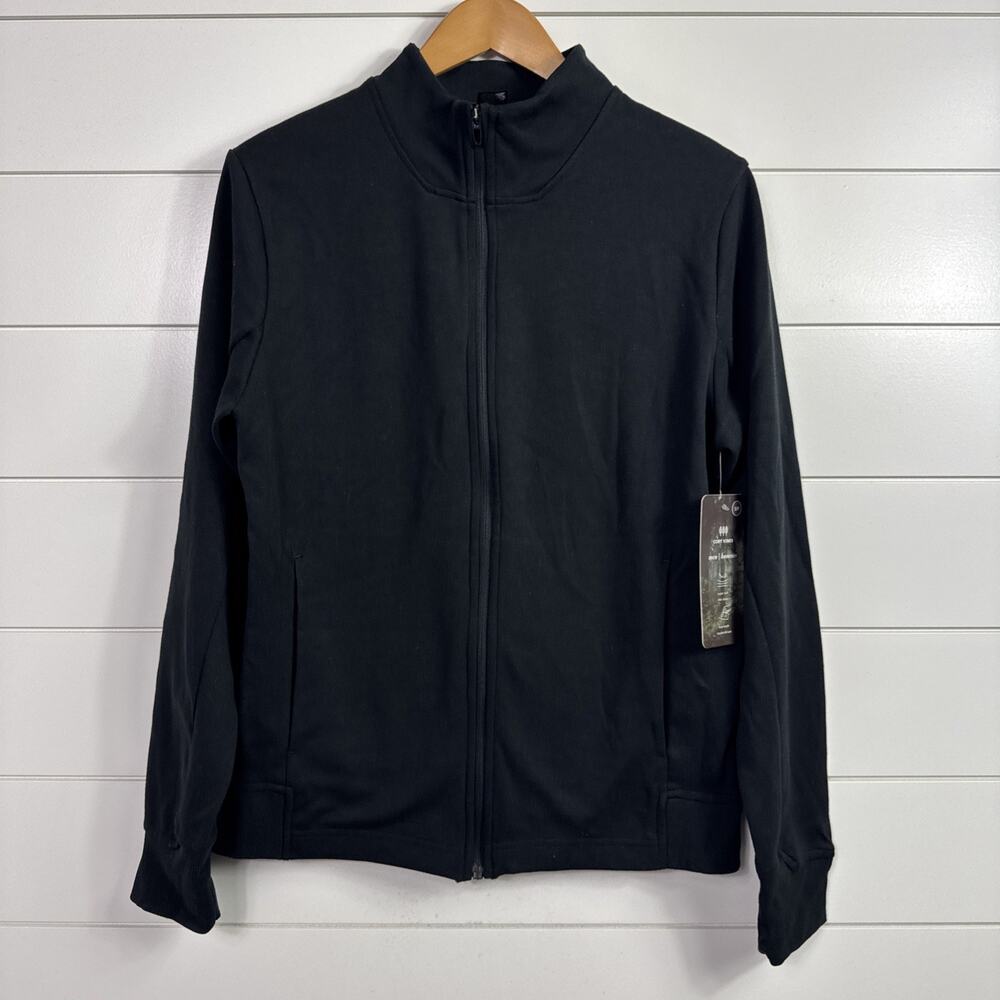 Cory Vines Full Zip Athleisure Jacket Black sz S